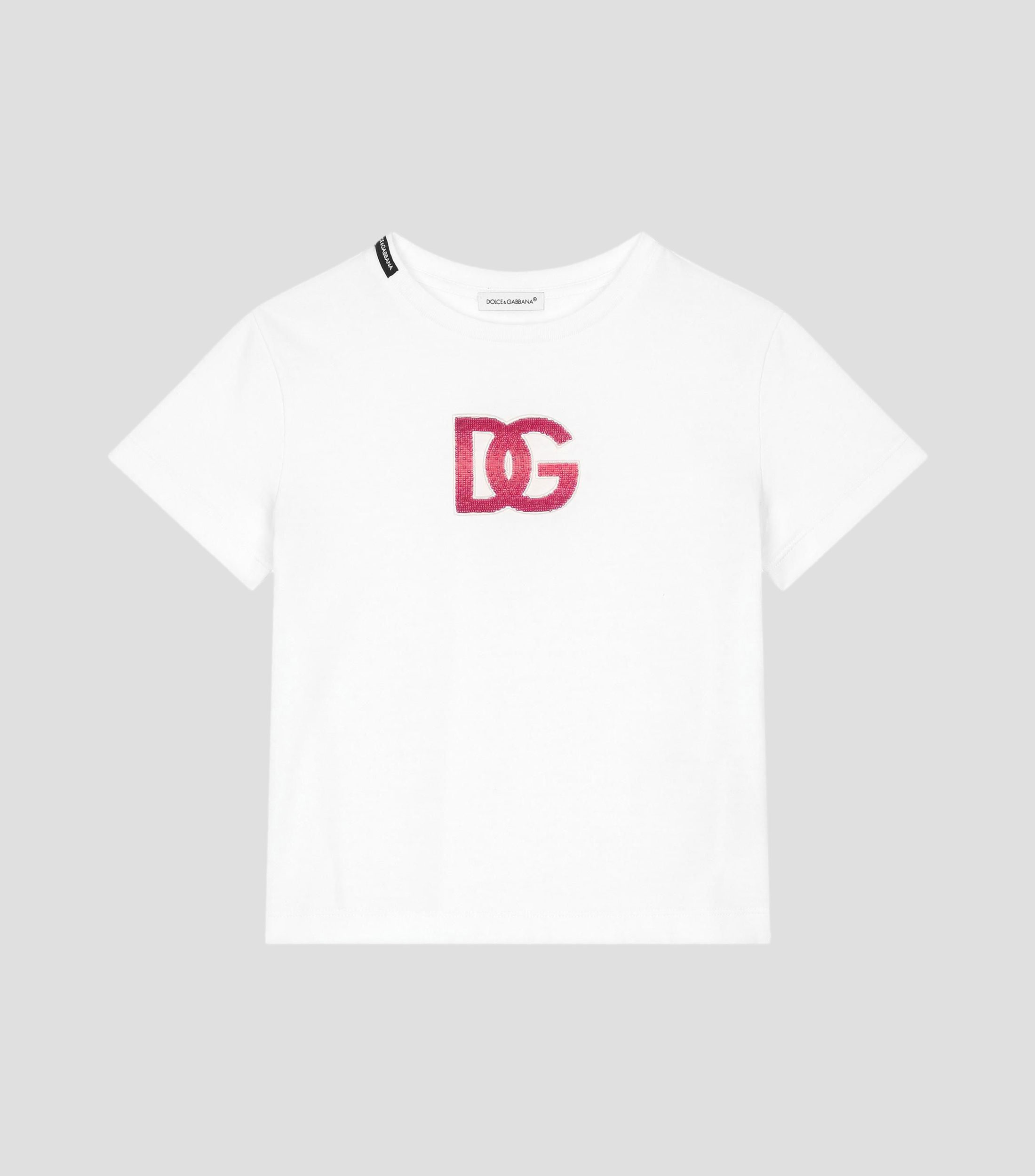 Playera de cuello redondo y manga corta Winter Flower con logo Niña